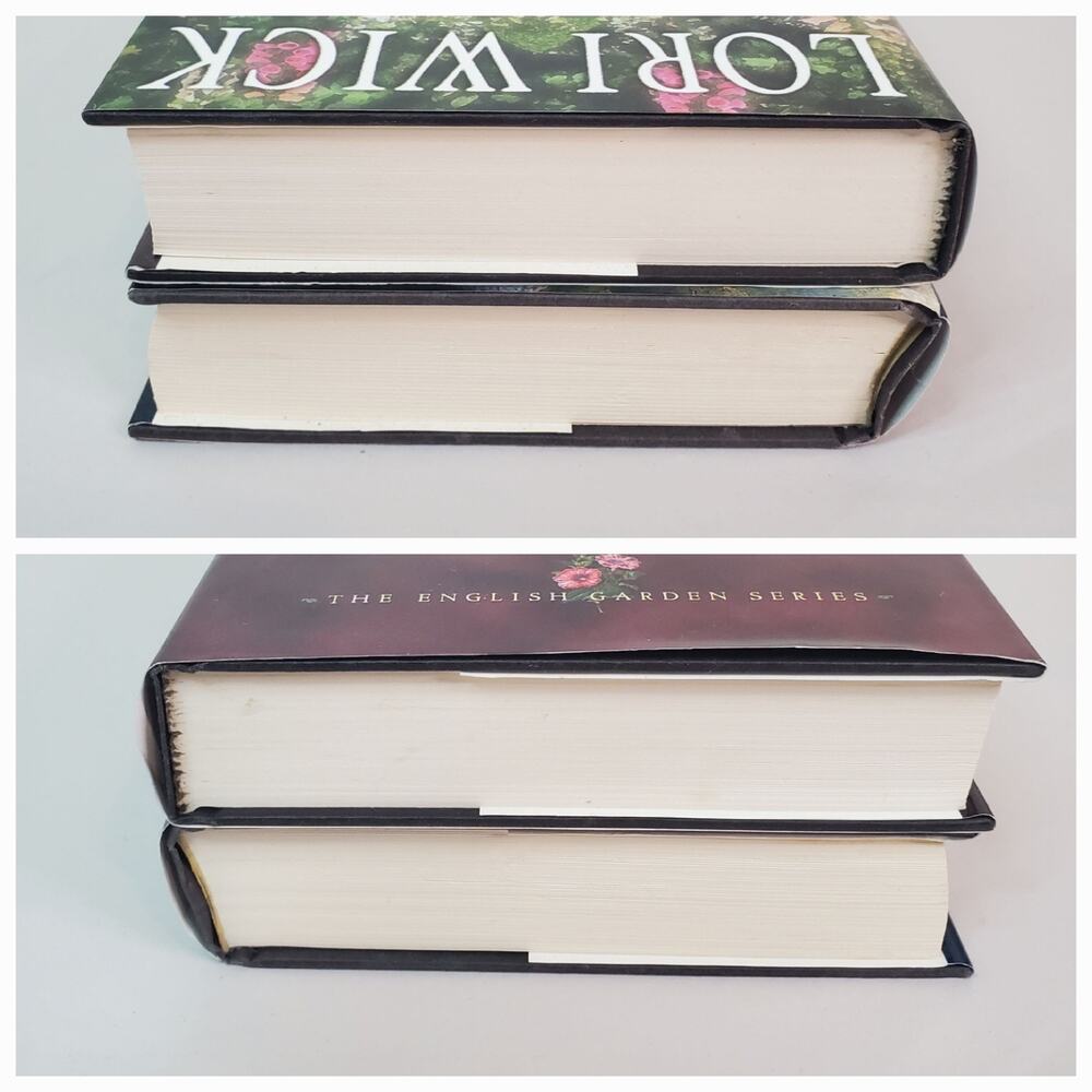 Lot Of 2 The English Garden Series Books 2-3 Lori Wick Large Print Hardcover DJ - Picture 4 of 15